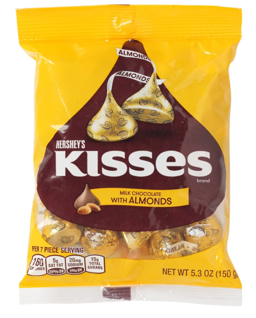 Hershey's Kisses Milk Chocolate with Almonds