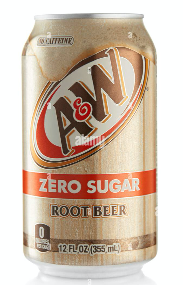 A&W Zero Sugar Can – OTR american candy