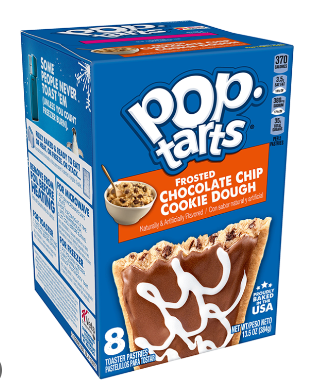 PopTarts Frosted Chocolate Chip Cookie Dough