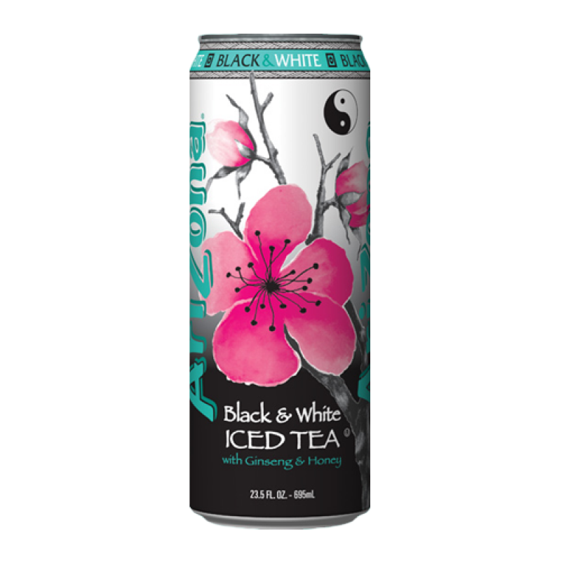 Arizona Black And White Iced Tea 680ml Can