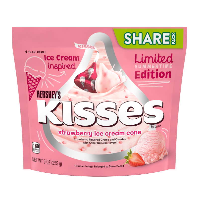 Hershey's Kisses Strawberry Ice Cram Cone 255g