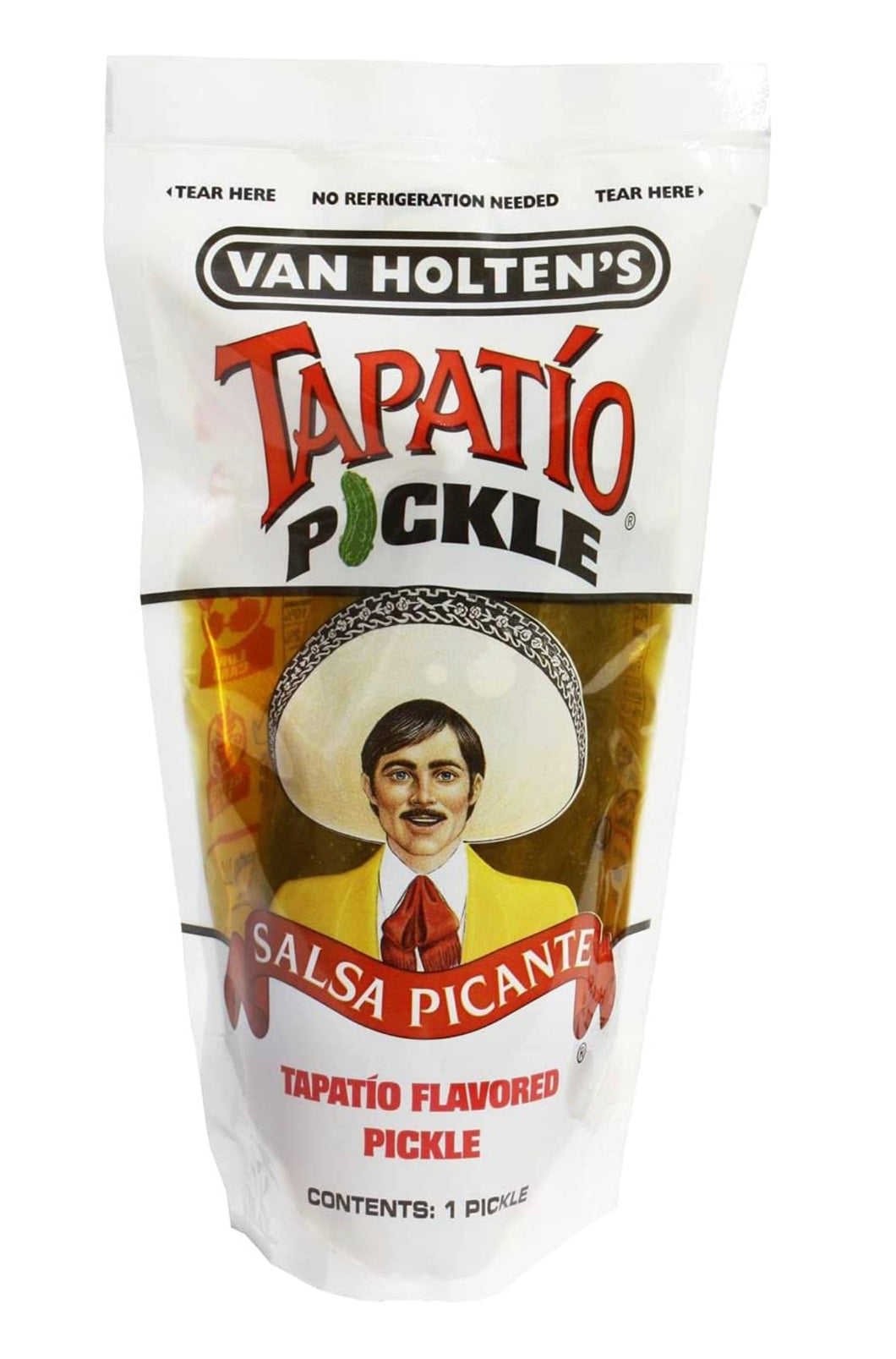 Pickle in a pouch Tapatío