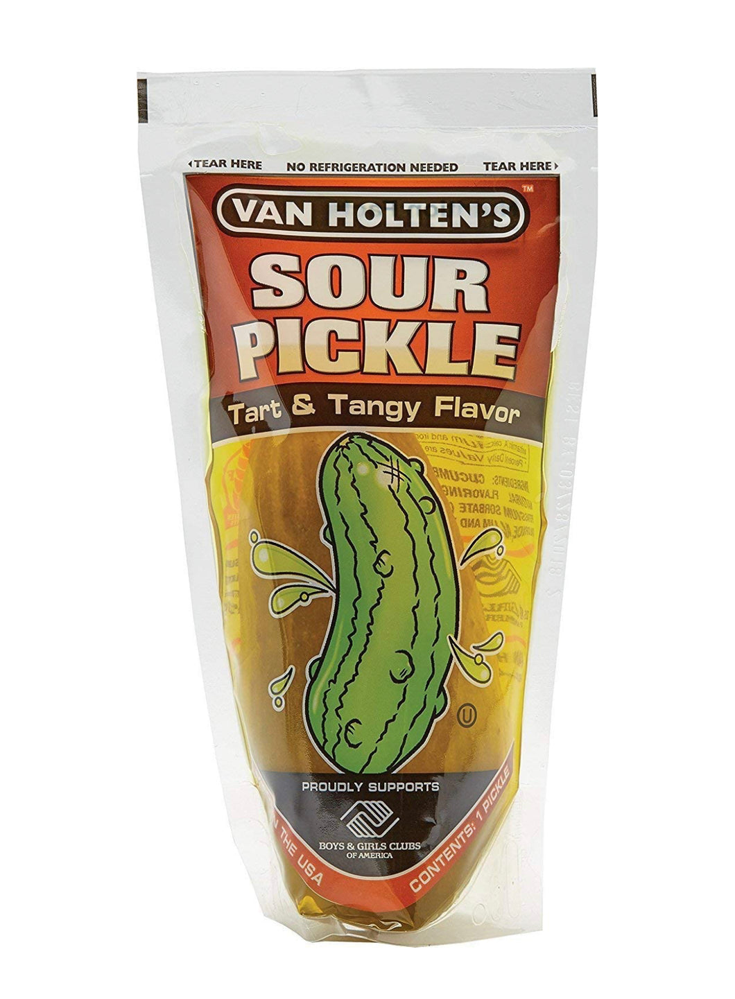 Pickle in a pouch Sour pickle