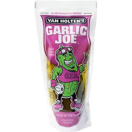 Garlic Joe Pickle in a pouch