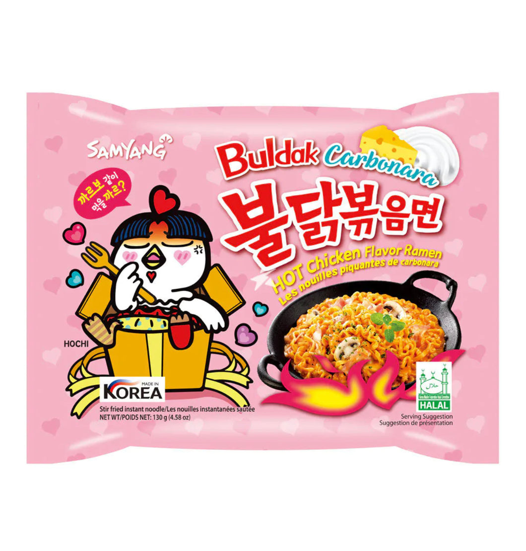 Samyang pink/carbonara noodles